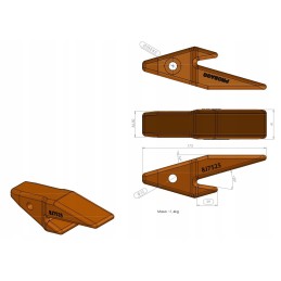 Dantų adapteris j200 8j 7525 8j7525