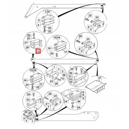 Skaidrių slydimo prailginimas jcb telescopic 331 17570