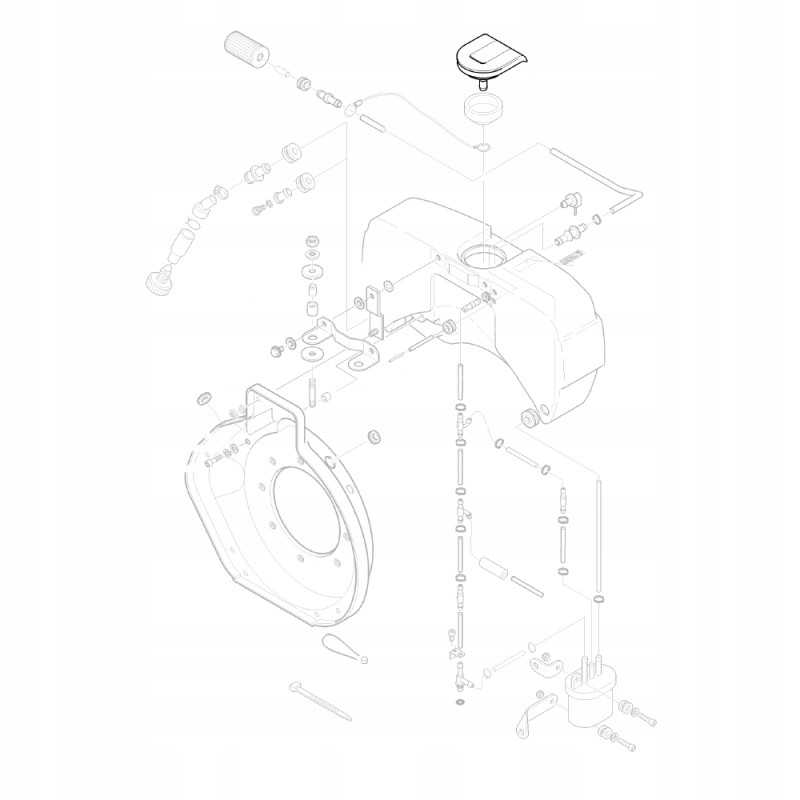 Hatz 01535302 degalų bako dangtelis 1b20 1b30 1b40