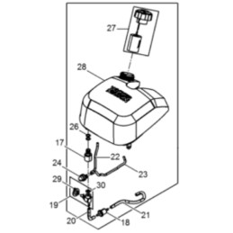 Wacker plaktukai bh čiaupo rankenėlė naujo tipo 0222421