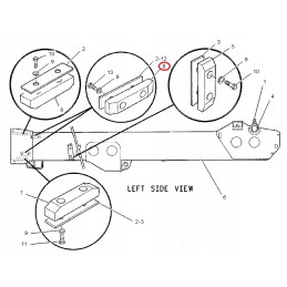 Cat th62 th63 th82 8i6294 krautuvo svirtis
