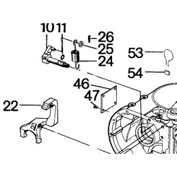 Hatz E serijos greičio reguliatoriaus spyruoklė 03194810