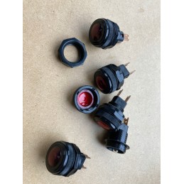 Raudonas indikatorius 12 24v universalus 5 vnt