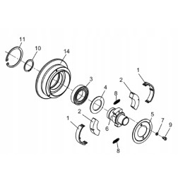 Wacker dpu bpu sankabos guolis 0018256