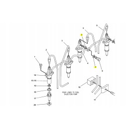 Sandarinimo kuro linijos kačių ekskavatoriaus krautuvas