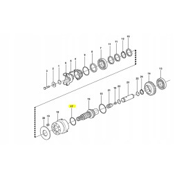 Transmisijos sandariklis Volvo ekskavatoriniam krautuvui