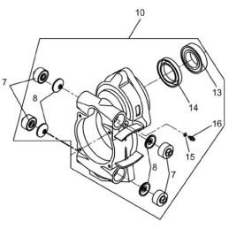 Wacker bh23 bh24 amortizatorius 0097158