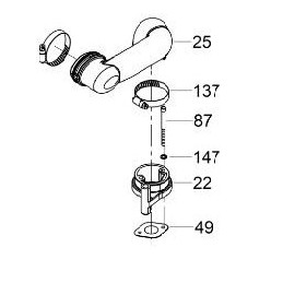 Wacker rammers bs kolektoriaus karbiuratoriaus filtras 0180096