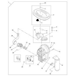 Wacker rammers bs kolektoriaus cilindro karbiuratorius 0012657