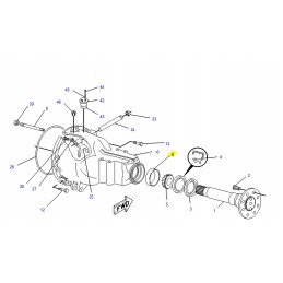Galinės ašies guolis, cat serija bcd cva
