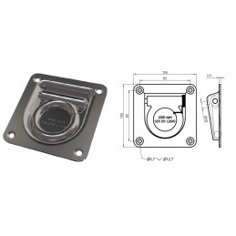 Krovinio tvirtinimo laikiklis, grindų laikiklis, 8 vnt