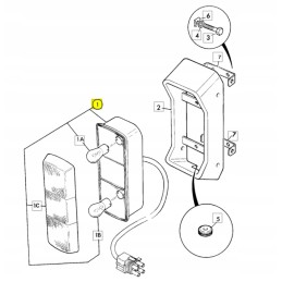 Galinis žibintas JCB ekskavatorius-krautuvas 3cx 4cx
