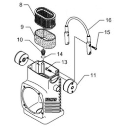Wacker bs600 700 oro filtro keitimas sa1987 m