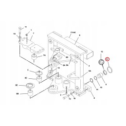 Slydimo dangtelio plokštė cat 428 432 bcd 2096188