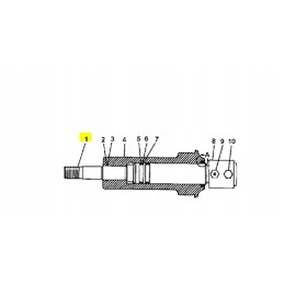 Vikšrinis ritininis kaištis kačių vikšriniam ekskavatoriui