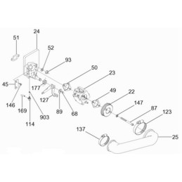Wacker BS plaktuvų droselio troso slėgis 0104977