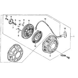 Honda gx120 gx160 starterio spyruoklė 28443 zh8 801