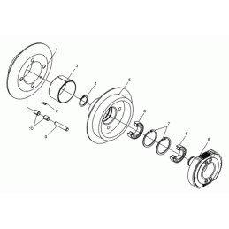 Wacker dpu bpu sankabos išplėtimo skriemulys 0013591