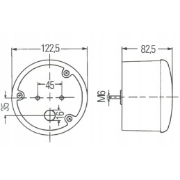 Galinis gabaritinis žibintas, stabdys, Tabbert Knaus