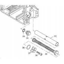 Hatz 1b20 1b30 alyvos išleidimo kaištis 50373100 22x1 5