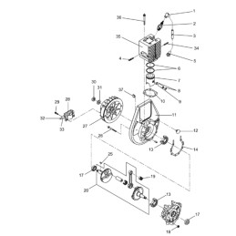 Wacker rammers bs stūmoklio žiedai wm80 0045904