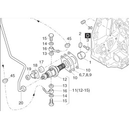 Hatz 1d įpurškimo siurblio poveržlė 0 9 04102500
