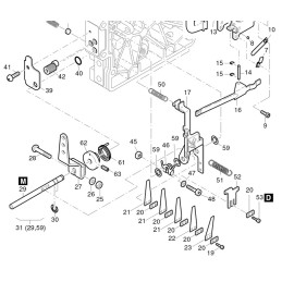 Hatz 1b20 1b30 greičio reguliatoriaus spyruoklė 05130910