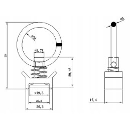 Krovinio laikiklis aviakompanijos kablys 500kg 1 vnt 5 90