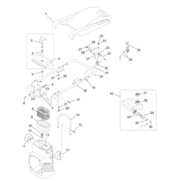 Wacker BS ir DS plaktuvai, rėmo amortizatorius 0105056