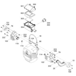 Wacker rammers bs kolektoriaus karbiuratoriaus filtras 0156976