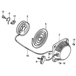Honda gx22 gx31 starterio spyruoklė 28442 zm3 003