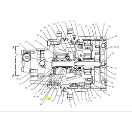 Kaištis 2x11 7 Cat mini ekskavatoriaus pavaros variklyje
