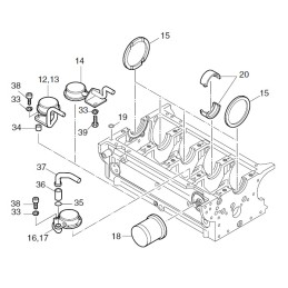 Hatz serijos l pagrindinis guolis std 03555500 02251100