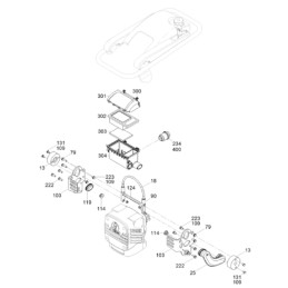 Wacker BS rammers filtro amortizatorius 0156981