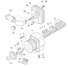 Hatz serijos 1d filtro dangtelio kištukas 05039402