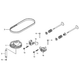 Honda gc gcv išmetimo vožtuvo svirtis 14441 z0j 000