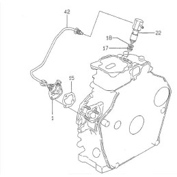 Yanmar l40 l48 l100 siurblio poveržlė 114250 01800