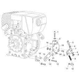 Hatz 1b20 1b30 1b40 statinės dujų kabelis 01647300