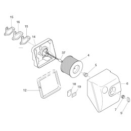 Hatz 1b20 oro filtras 50469000 žemas
