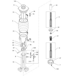 Wacker rammers bs silfoninis spaustukas 0110537 viršutinis