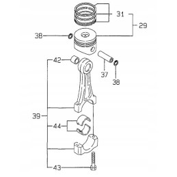Yanmar l75 l90 l100 įvorė 0 25 714650 23610