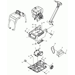 Wacker dpu3750 trapecinis diržas 0216557