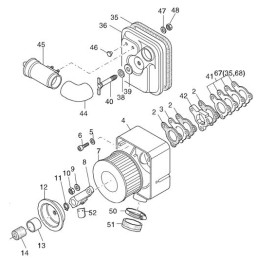 Hatz 1d41 1d50 filtro korpuso tarpinė 04029800
