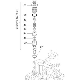 Hatz 1b įpurškimo siurblio poveržlė 0 5 04096600