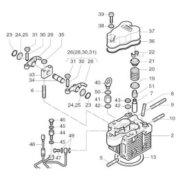 Hatz 2g30 2g40 vožtuvo sandariklis 50405200