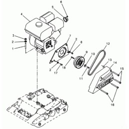Wacker wp1550 wp2050 trapecinis diržas 5100016461