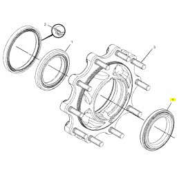 Stebulės guolis kačių ekskavatorinis krautuvas cva