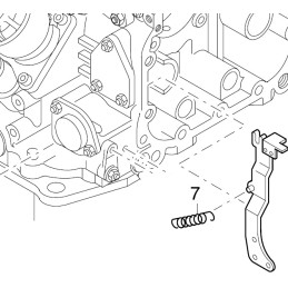 Hatz serijos 1d reguliatoriaus svirties spyruoklė 04000200