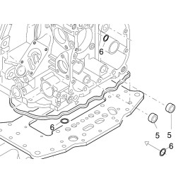 Hatz 1d šoninio dangčio sandariklis 03795800