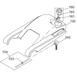 Wacker rammers bs kuro dangtelio tarpiklis 0173020
